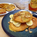 National Pancake Day: Bananas Foster Pumpkin Pancakes