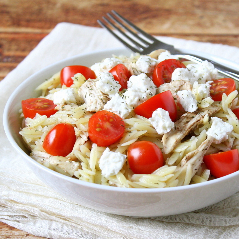 Feta and Dill Orzo Salad
