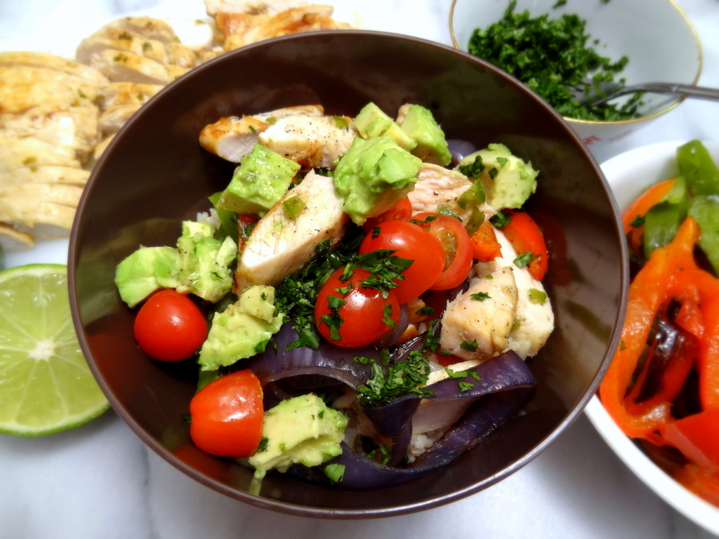 JalapeñoLime Chicken Fajita Bowls