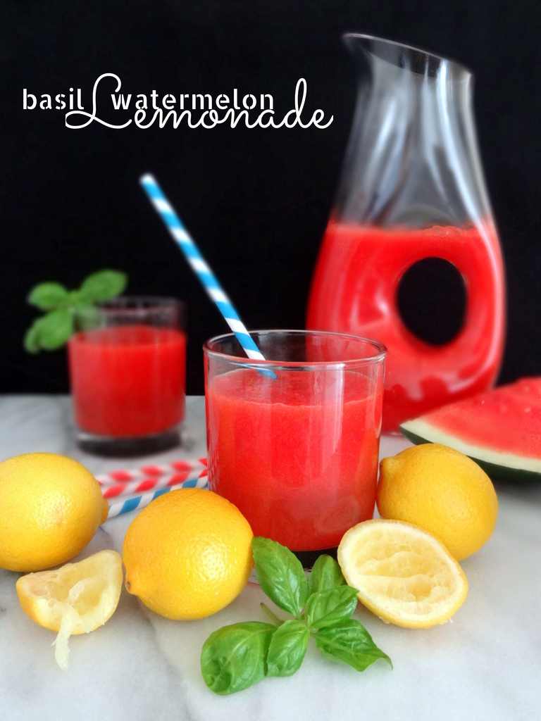 Basil Watermelon Lemonade