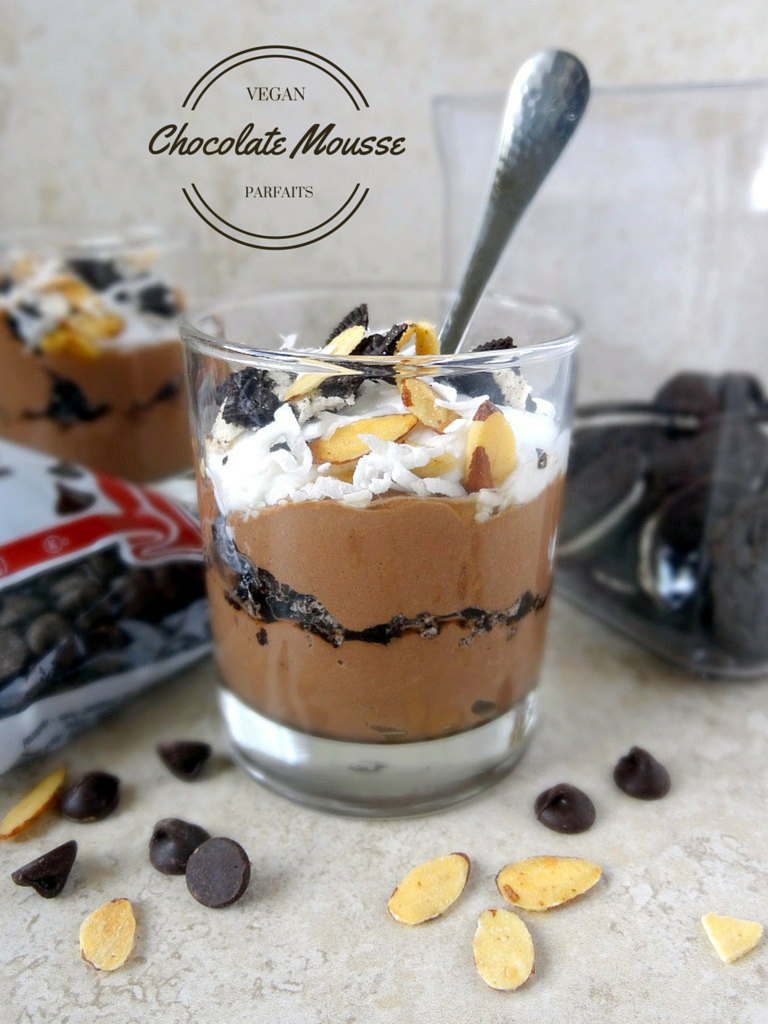 vegan chocolate mousse parfaits