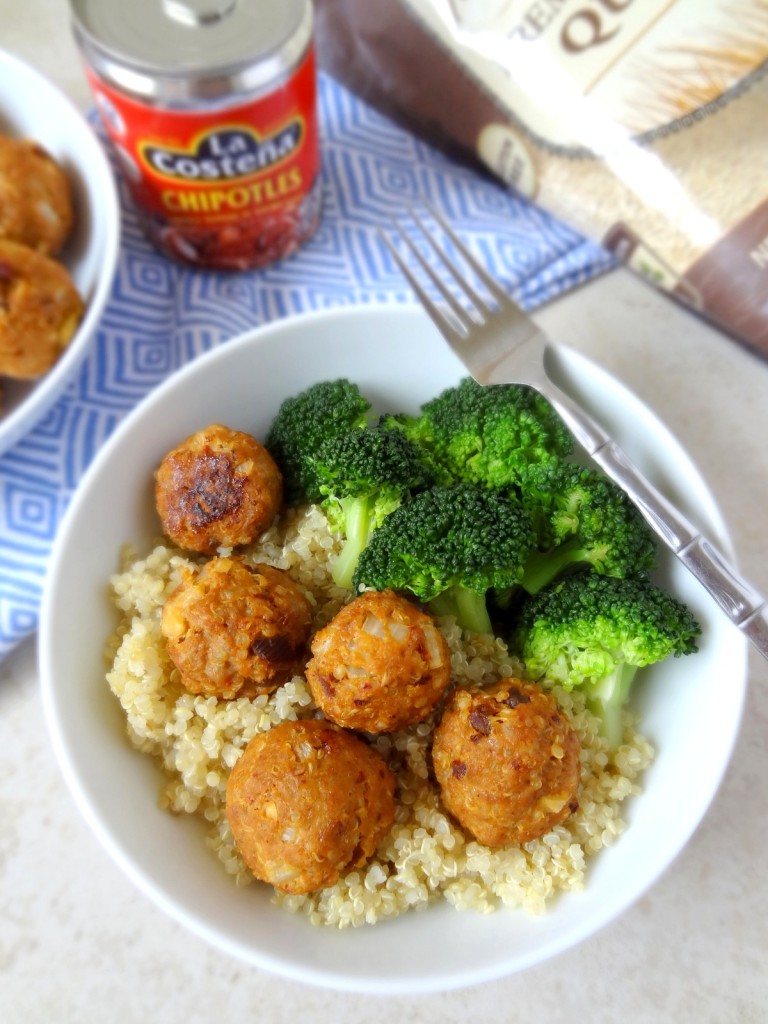 BBQ chipotle turkey meatballs