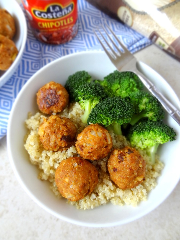 BBQ chipotle turkey meatballs