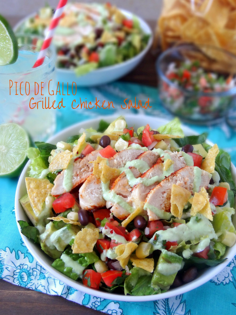 pico de gallo grilled chicken salad