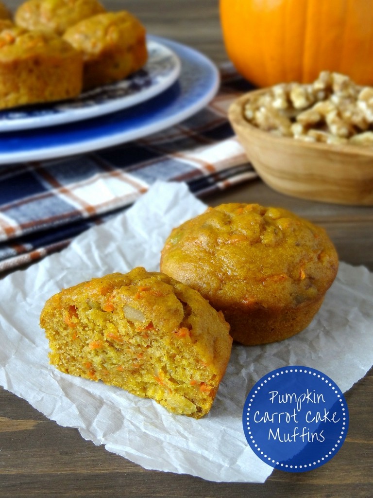 pumpkin carrot cake muffins