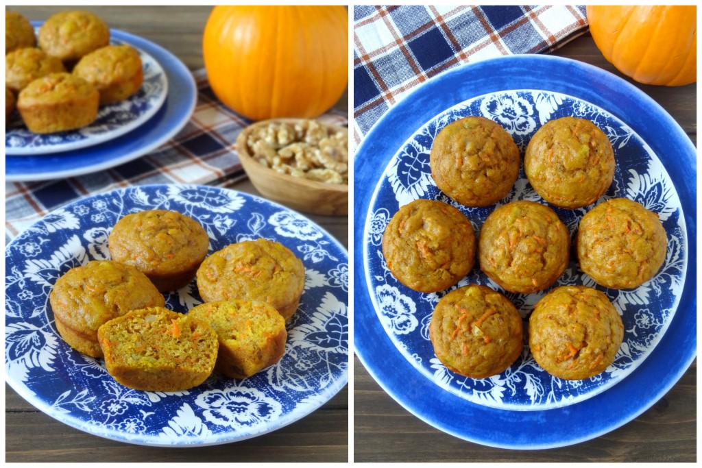 pumpkin carrot cake muffins