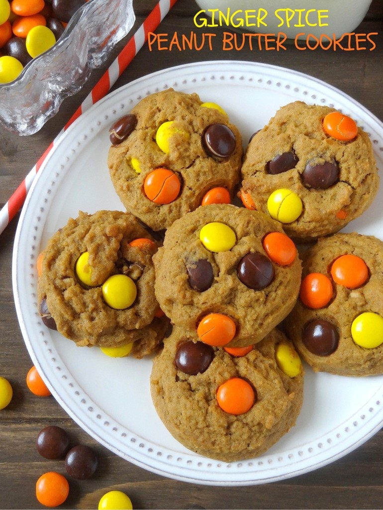 ginger spice peanut butter cookies