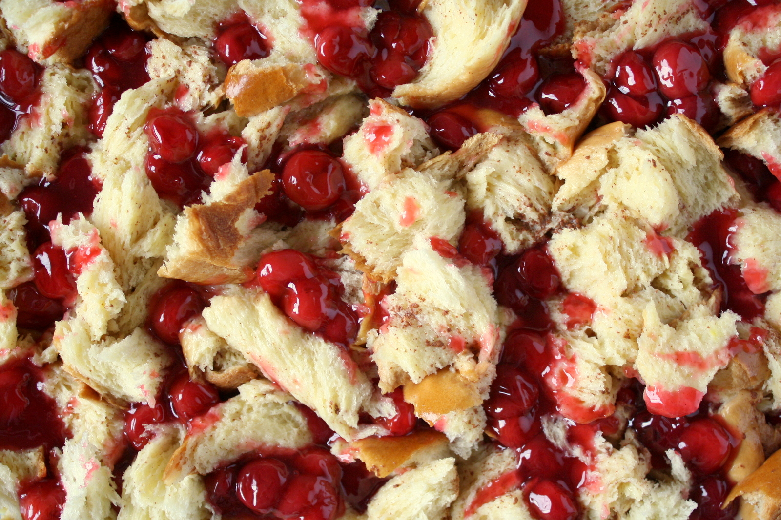 cherry pie French toast casserole