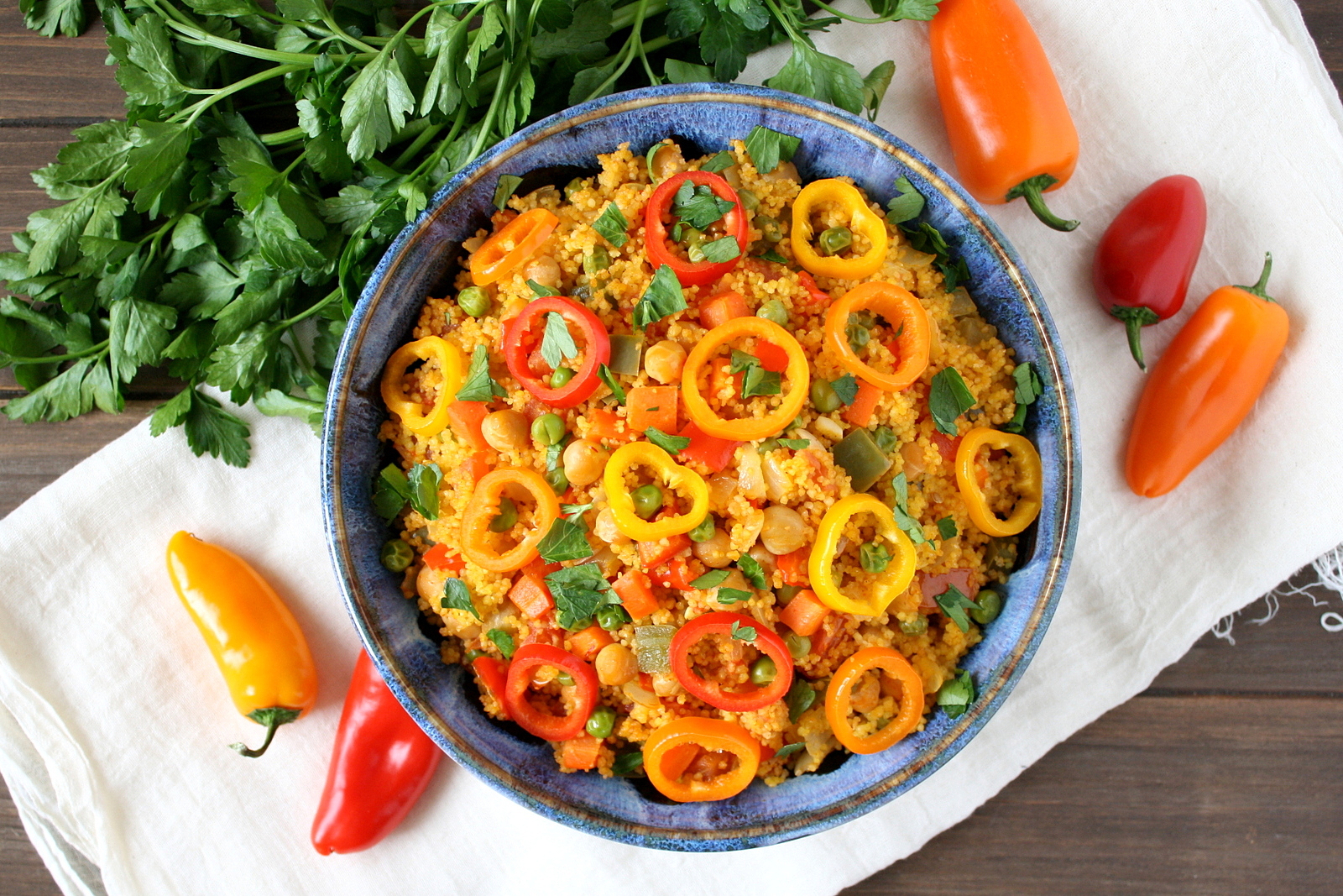 chickpea couscous paella