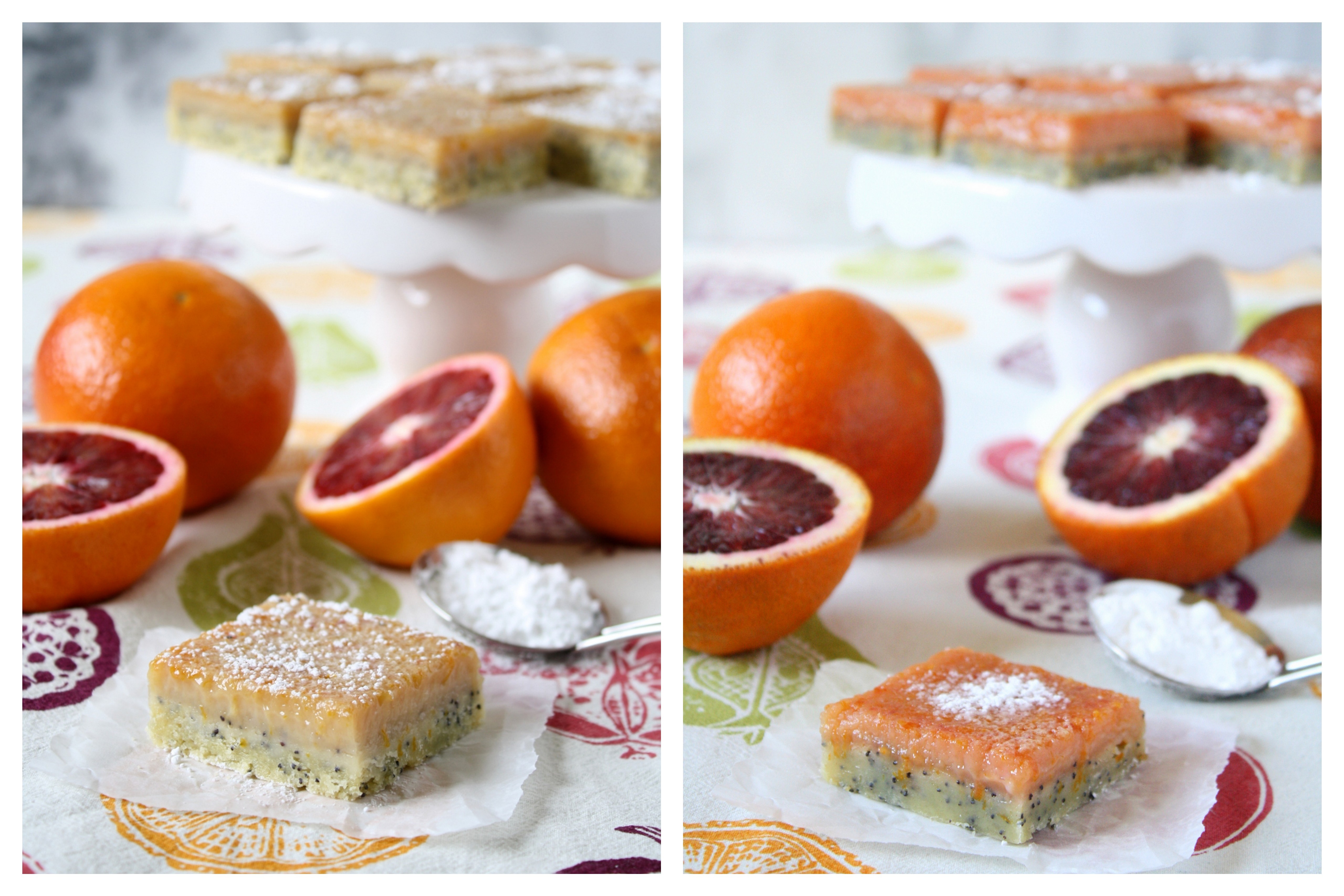 poppy seed blood orange bars