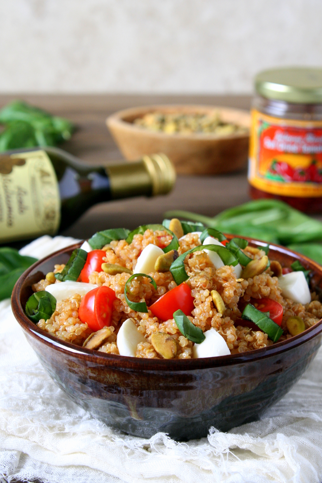 caprese quinoa salad