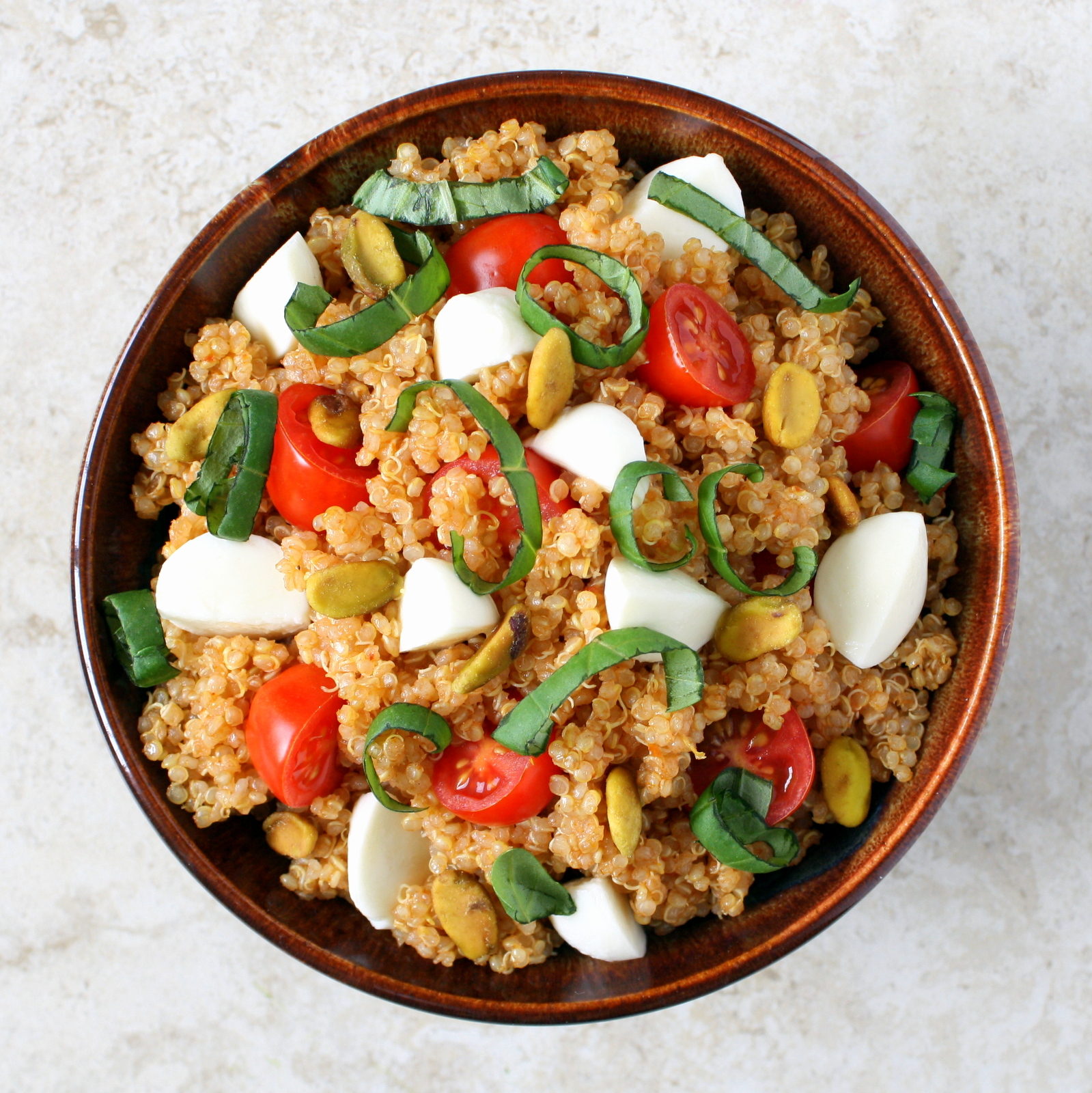 caprese quinoa salad