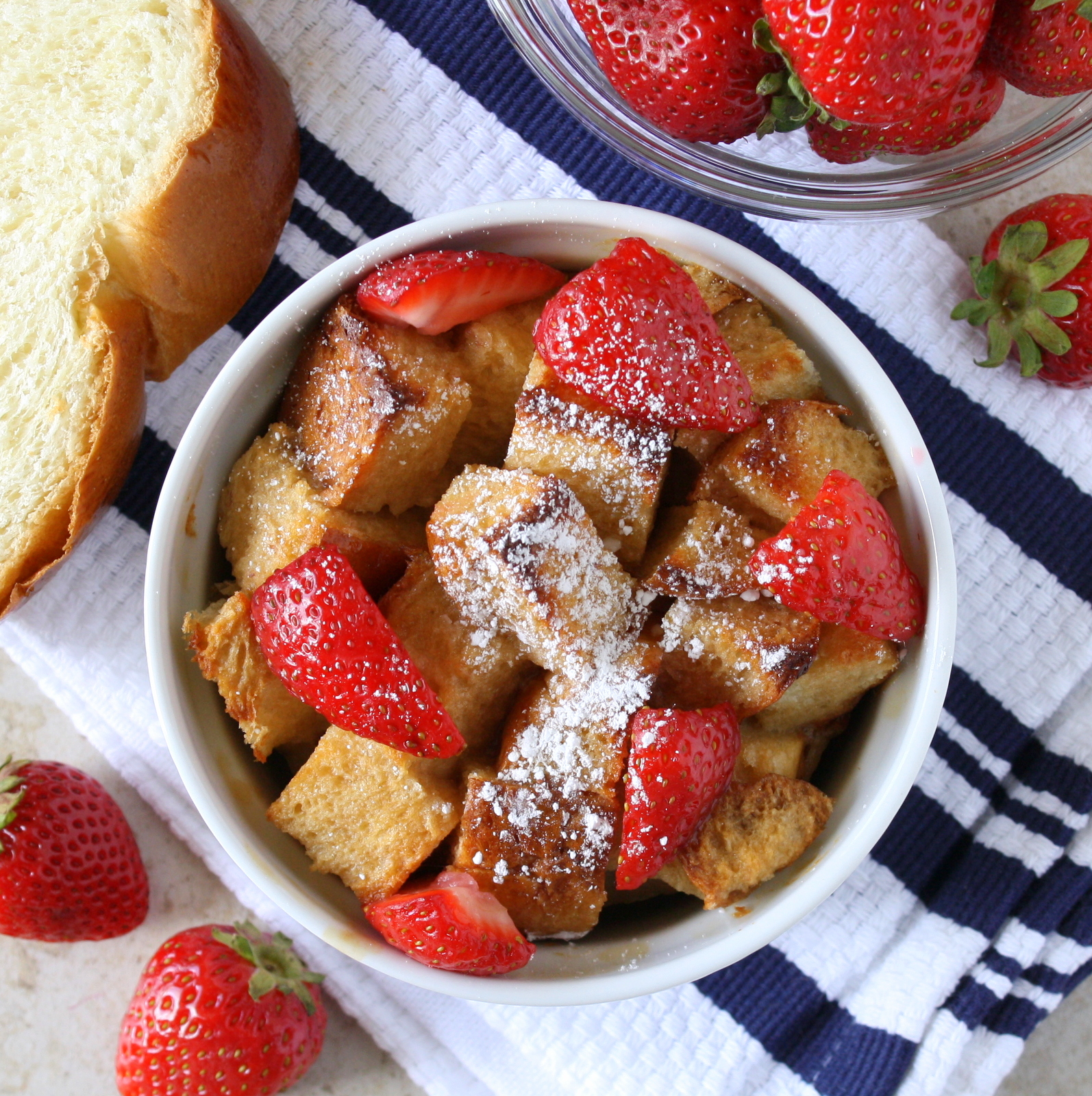 Strawberry Shortcake Bread Pudding #DairyFree4All #shop