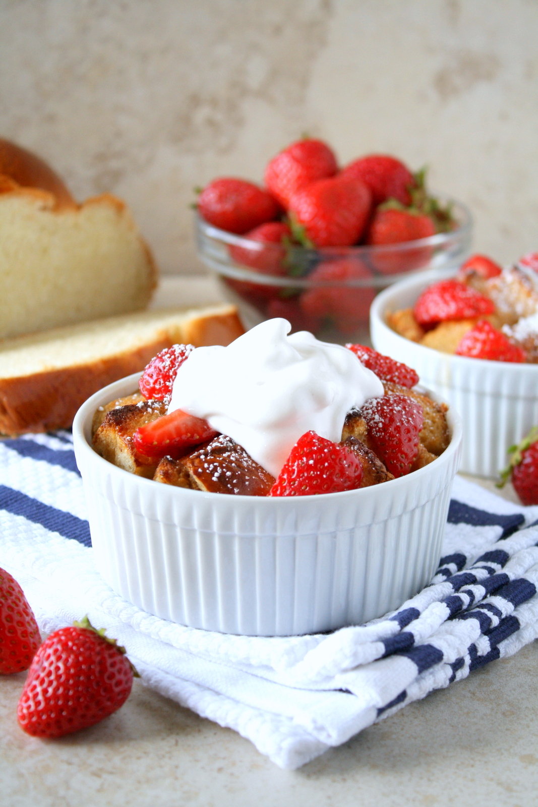 Strawberry Shortcake Bread Pudding #DairyFree4All #shop