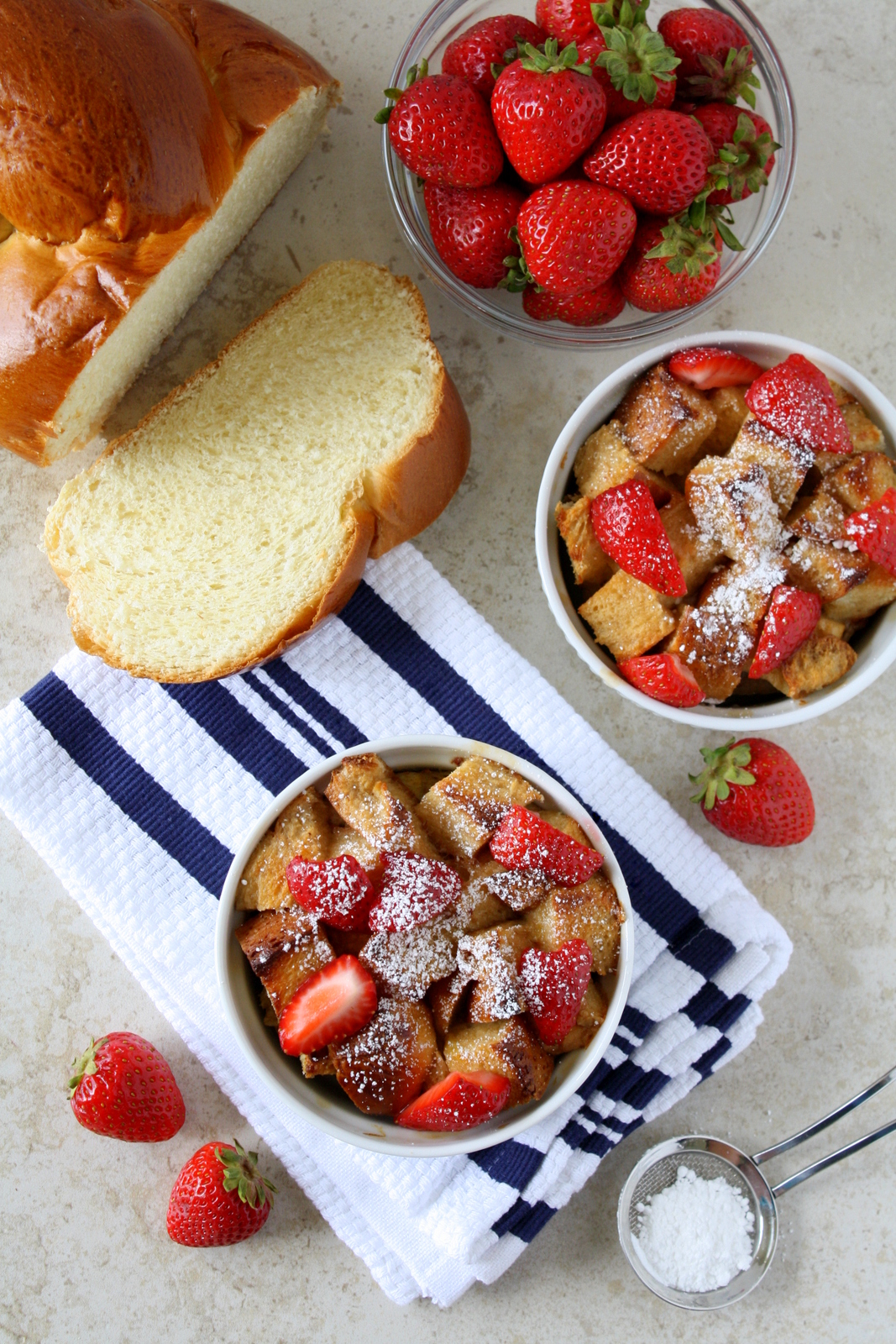 Strawberry Shortcake Bread Pudding #DairyFree4All #shop