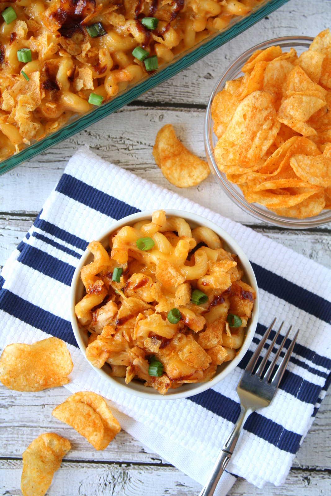barbecue chicken mac and cheese