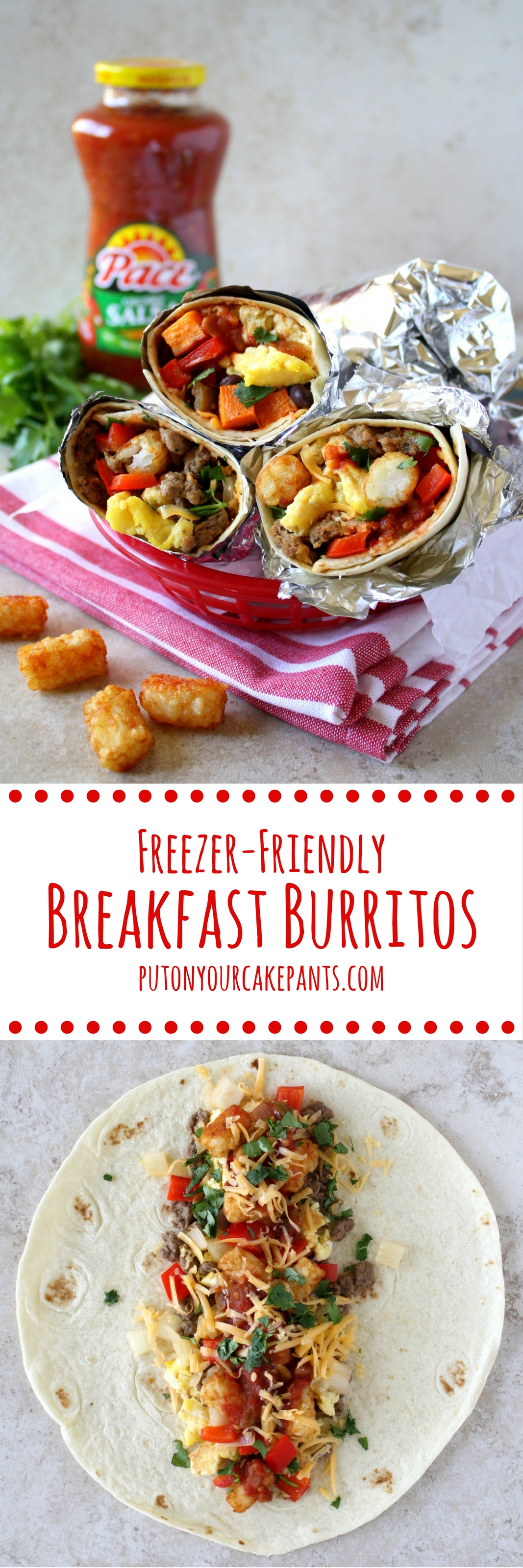 freezer friendly breakfast burritos #MakeGameTimeSaucy #shop