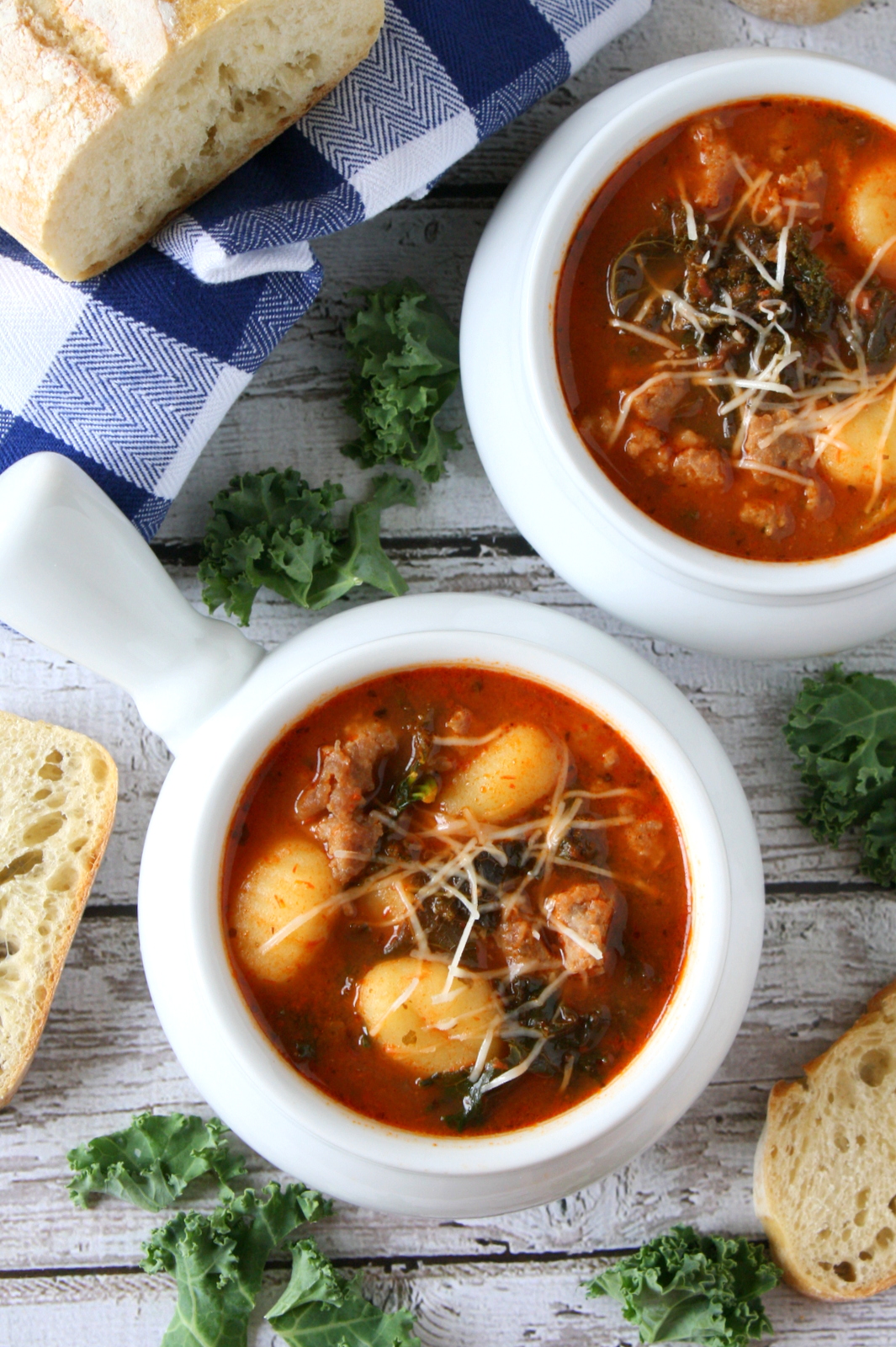 Italian tomato gnocchi soup