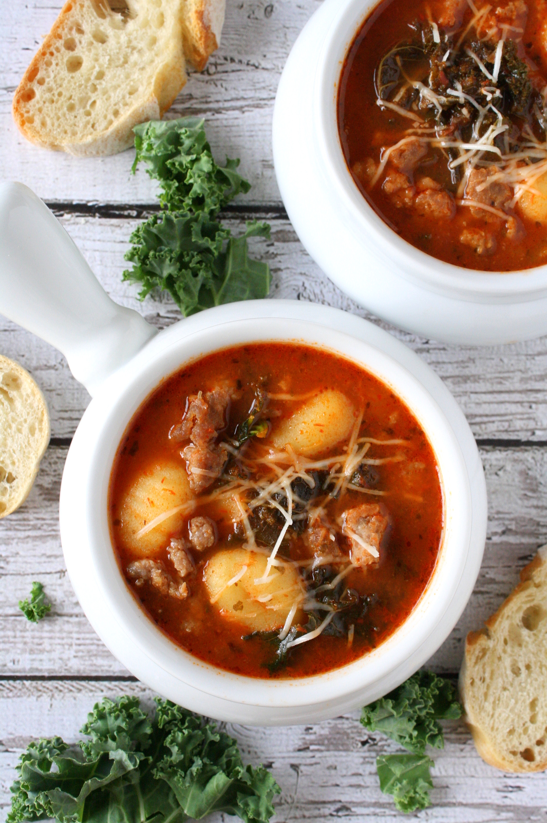 Italian tomato gnocchi soup