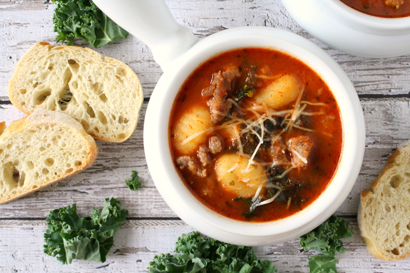 Italian tomato gnocchi soup