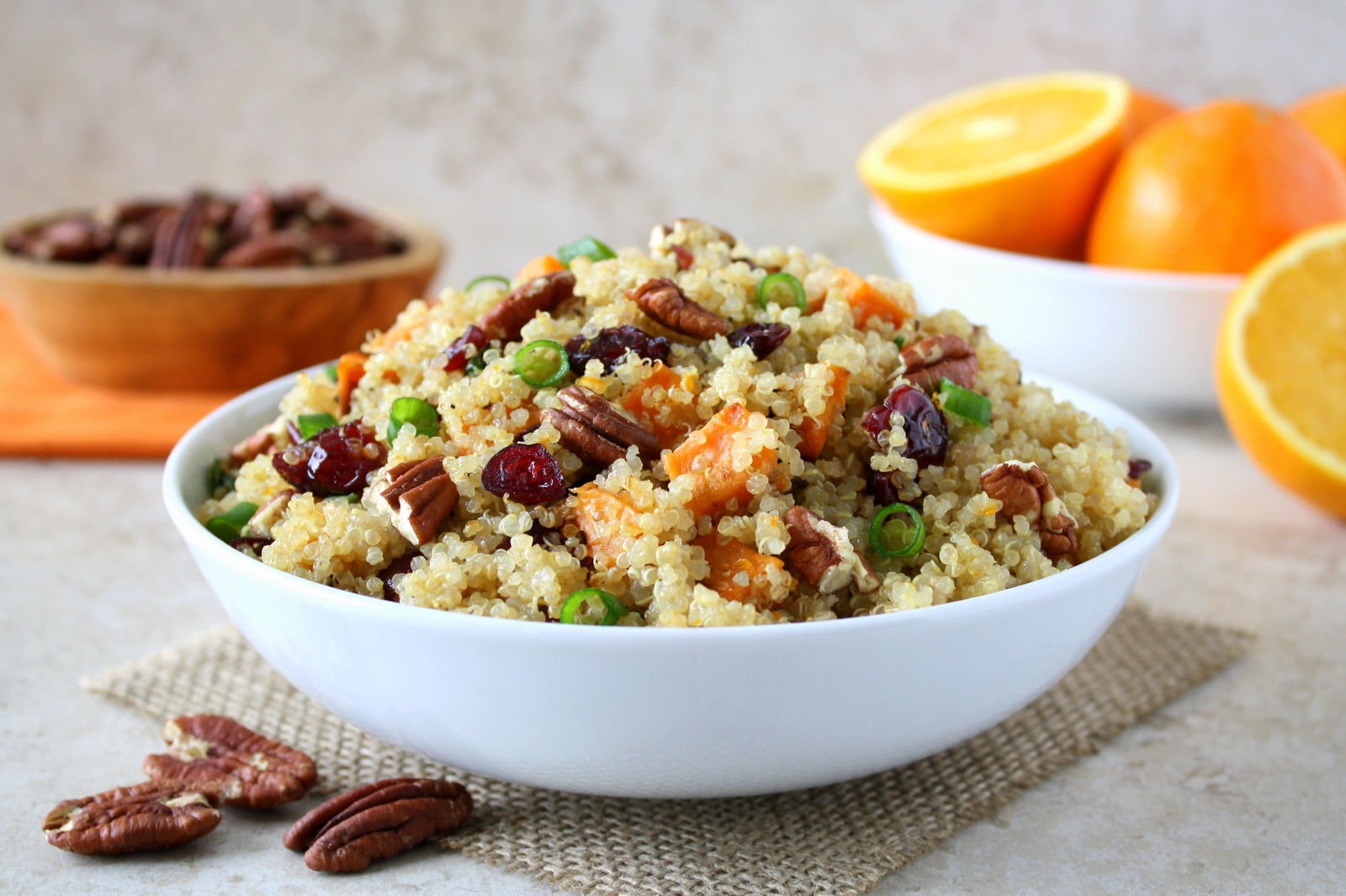 cranberry sweet potato quinoa