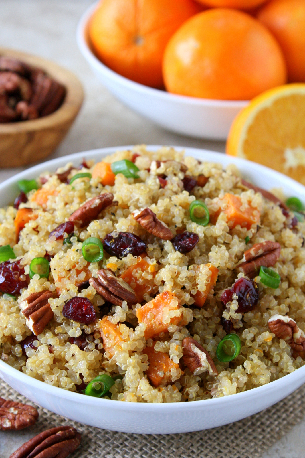 cranberry sweet potato quinoa