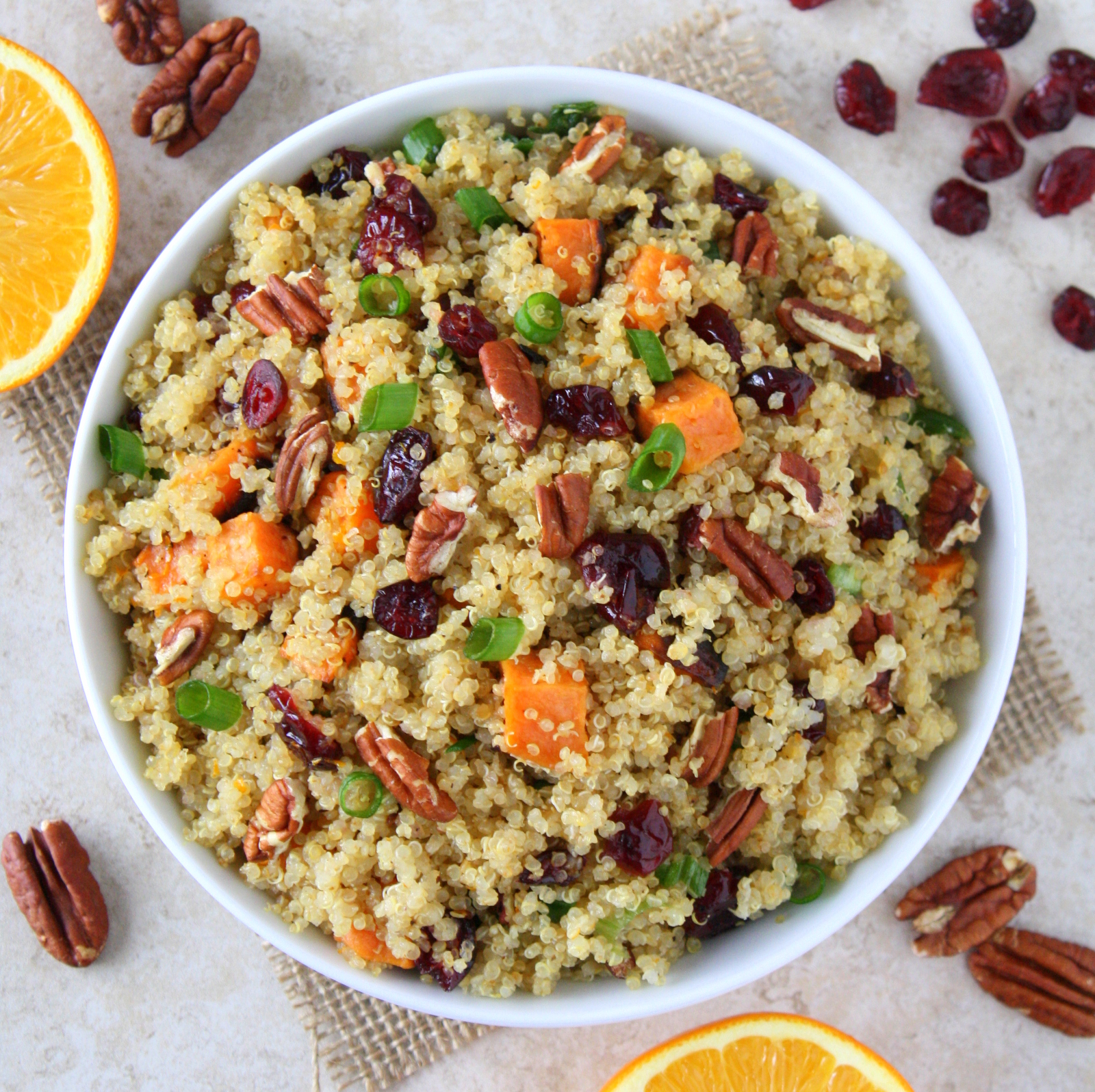 cranberry sweet potato quinoa