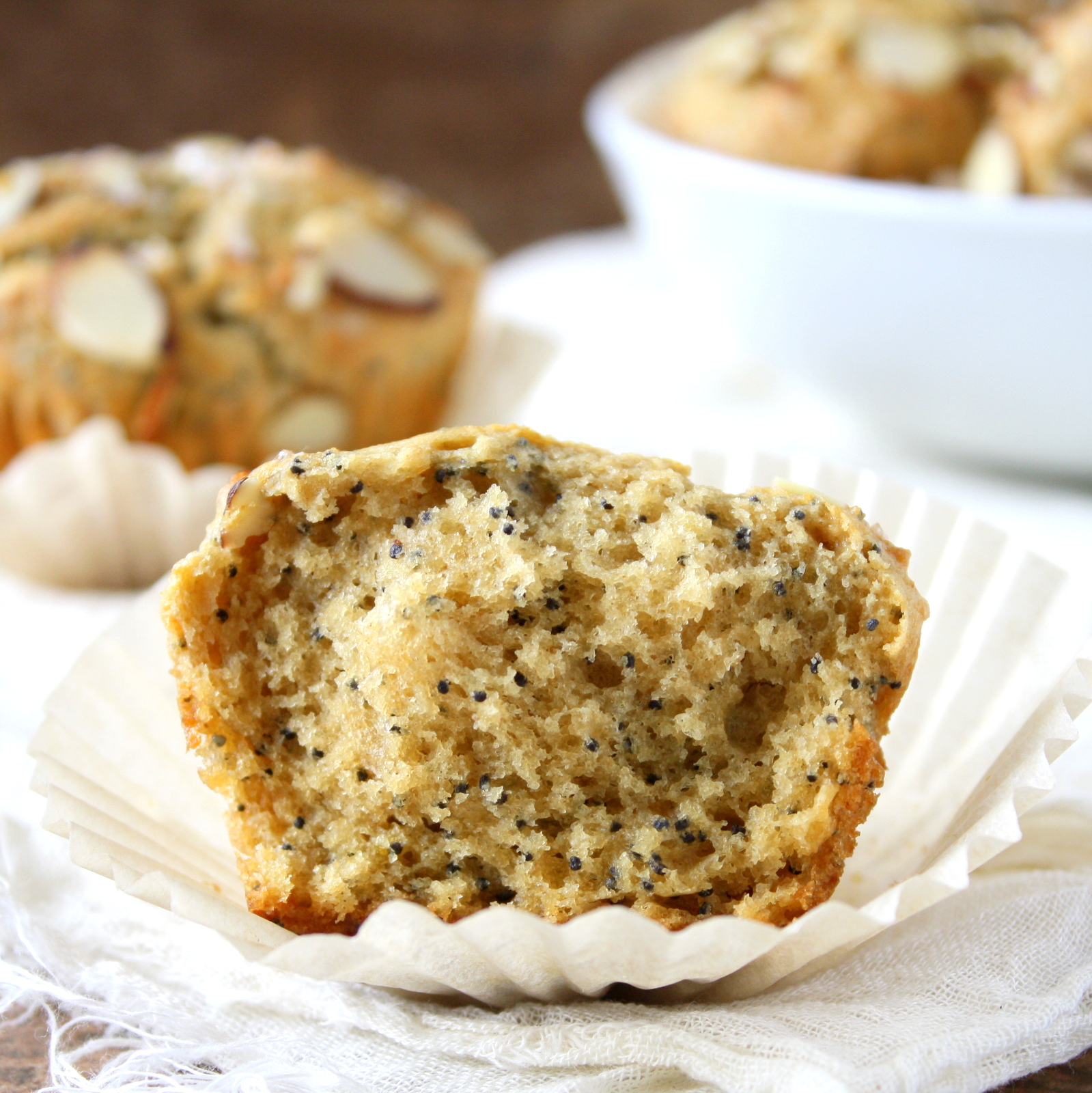 almond poppy seed muffins