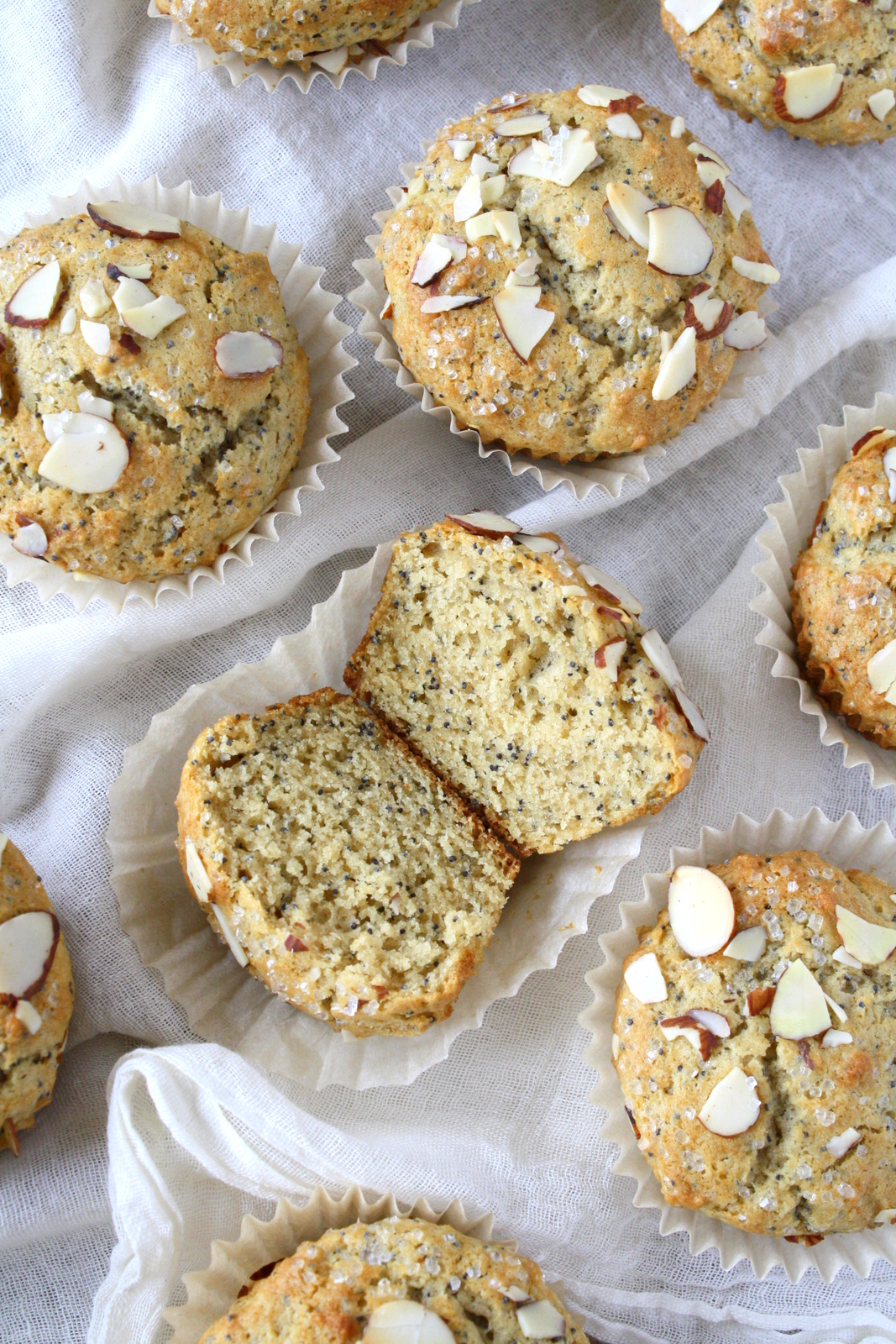 almond poppy seed muffins