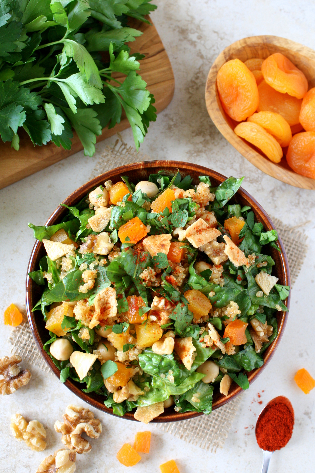 chickpea and apricot salad