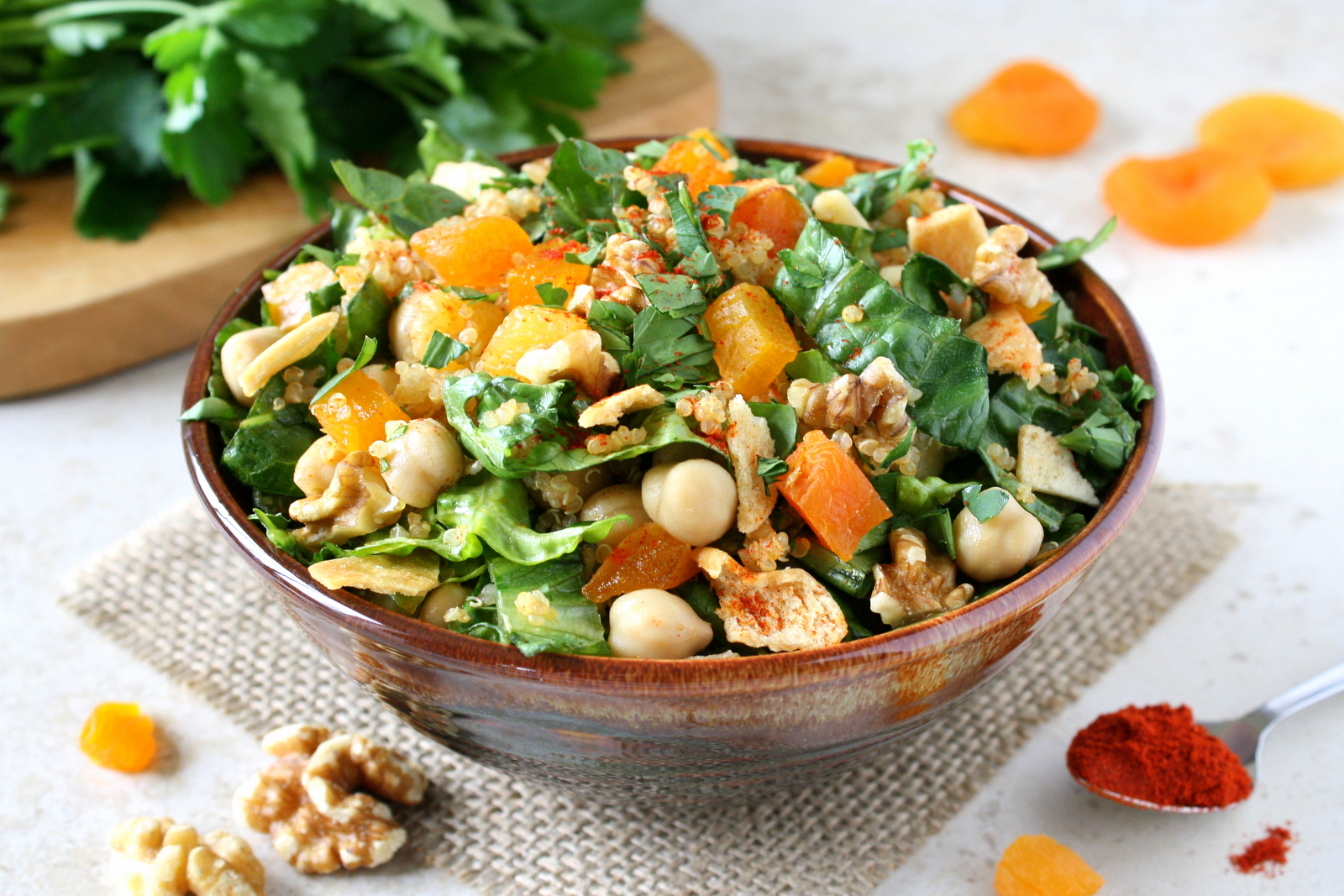 chickpea and apricot salad