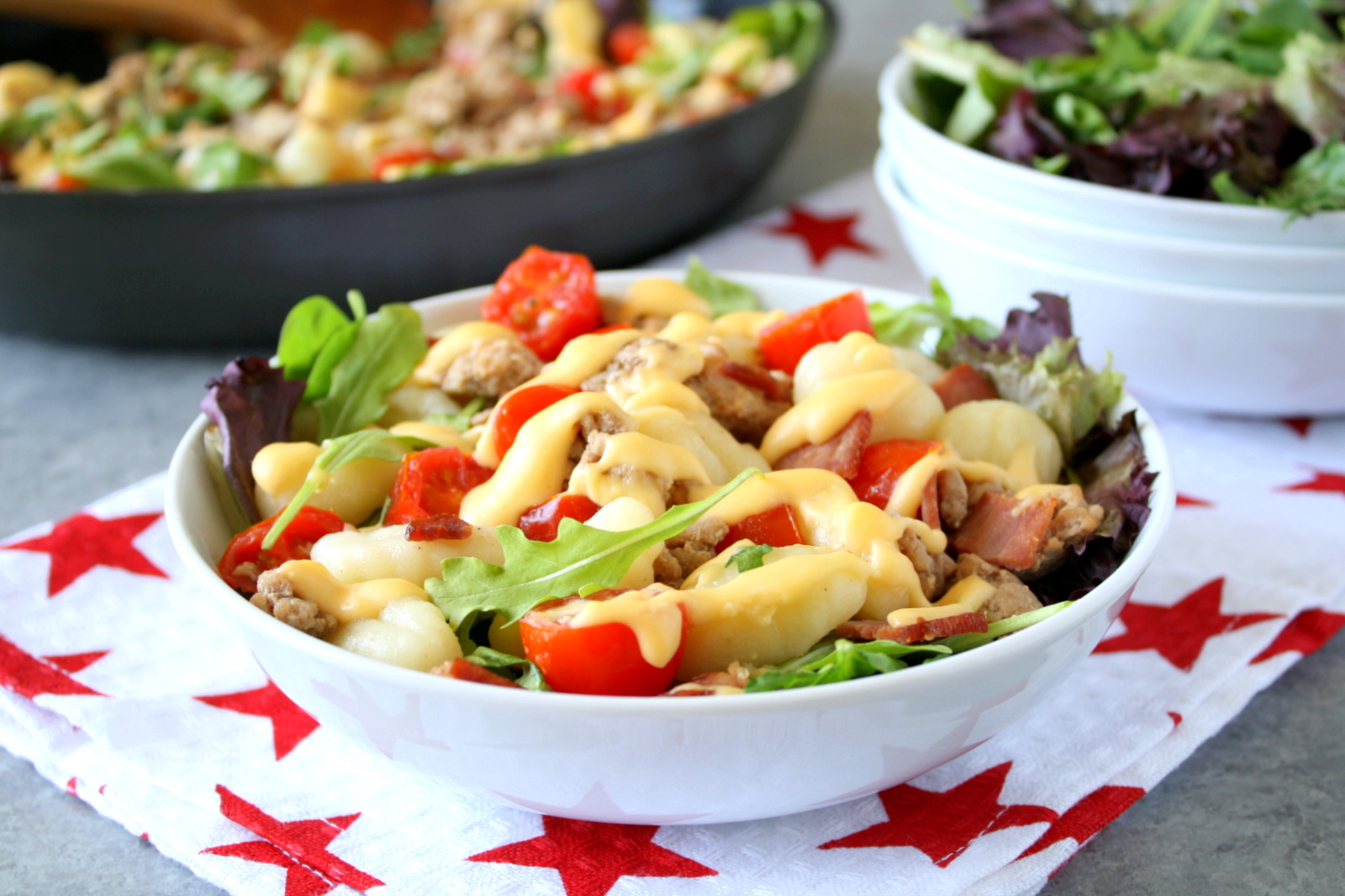 bacon cheeseburger gnocchi