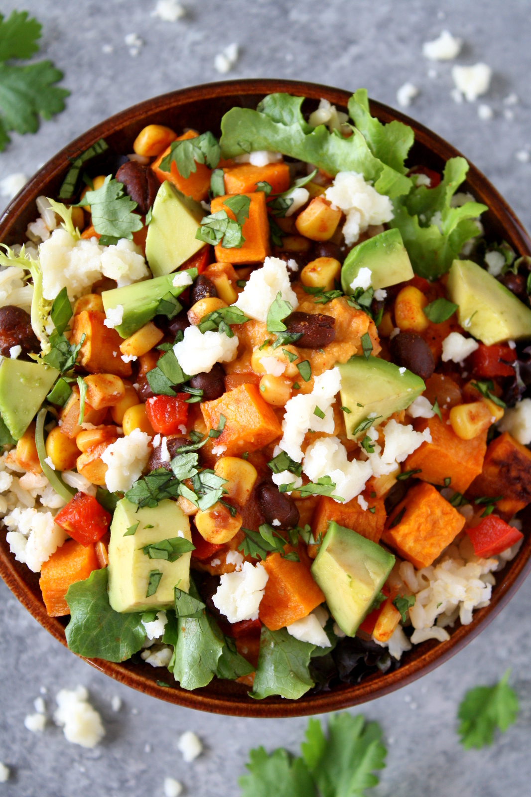 Mexican-inspired hummus bowls