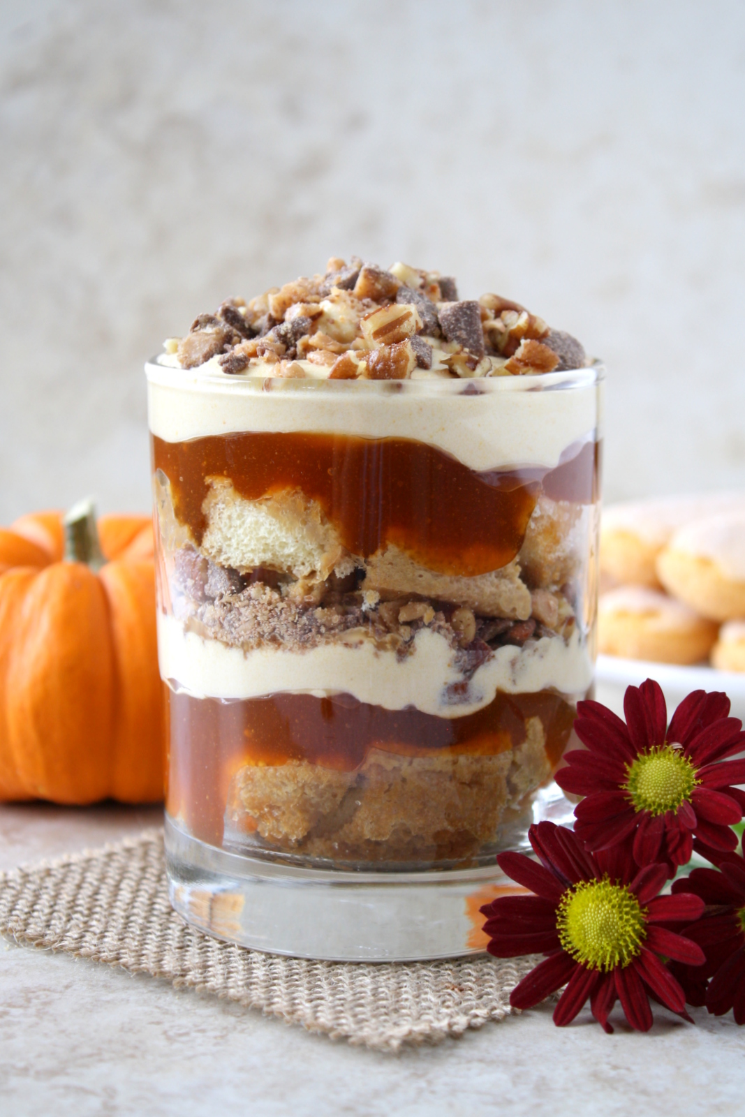 pumpkin spice tiramisu parfaits