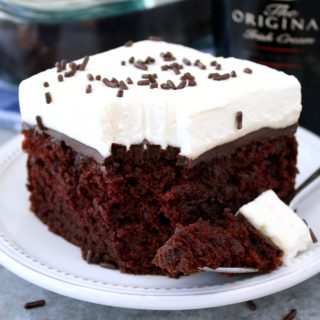 Chocolate Irish Cream Poke Cake