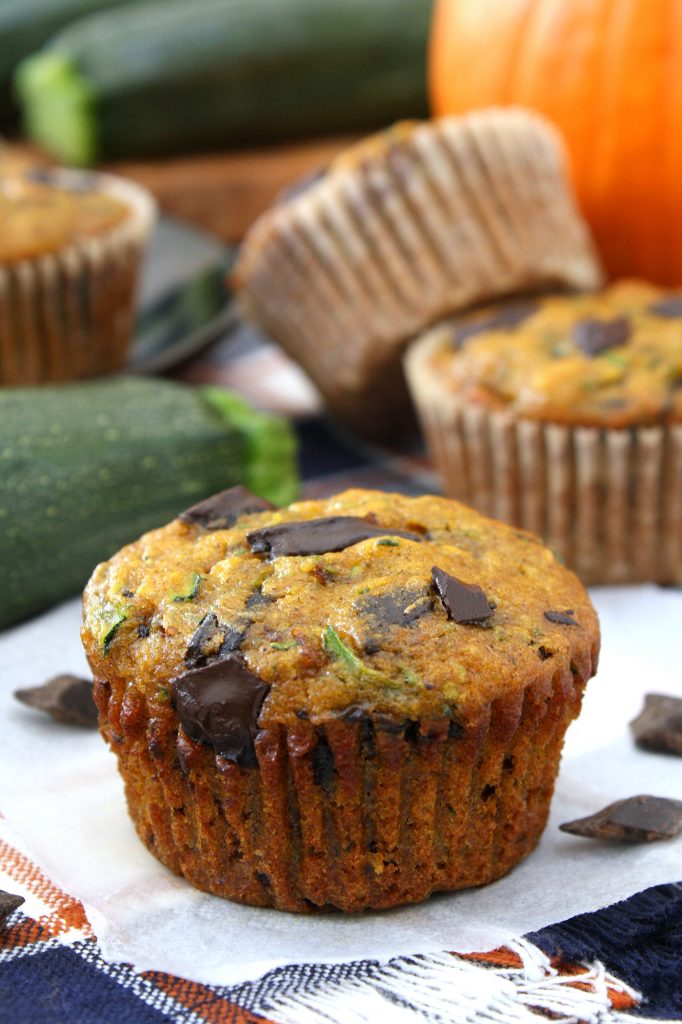 pumpkin zucchini muffins