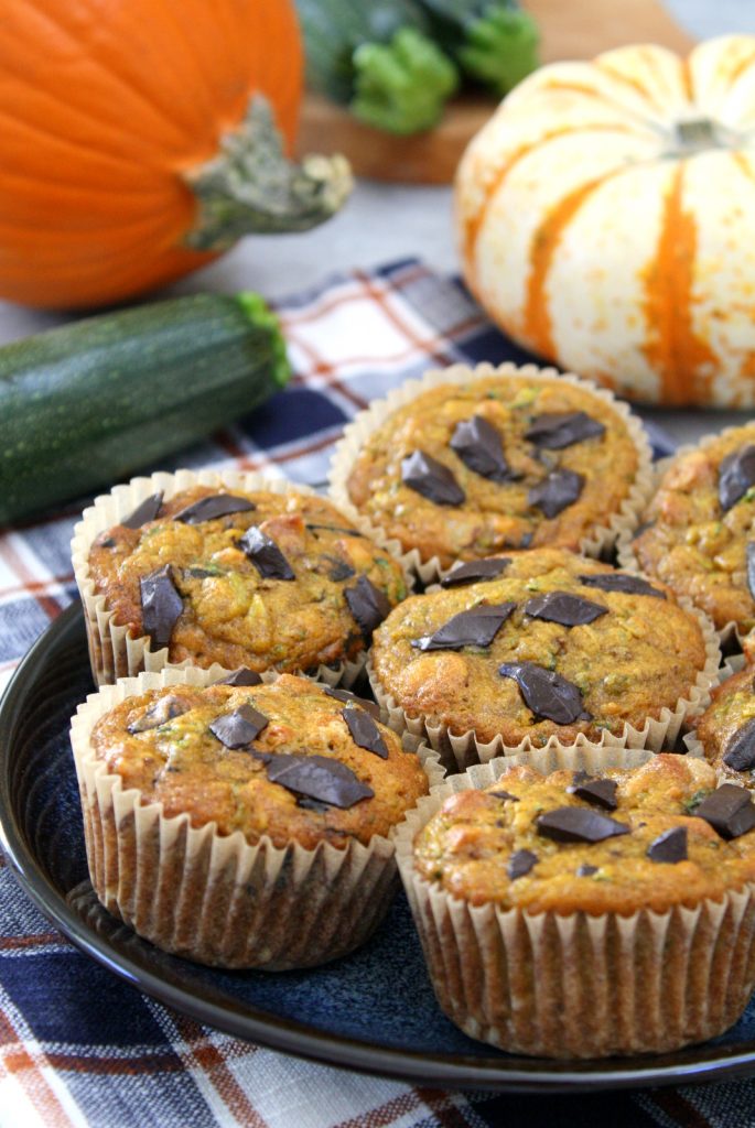 pumpkin zucchini muffins